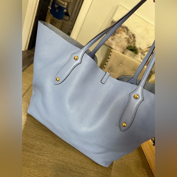 Annabel Ingall Leather Bag with blue, Gold Detail perfet condition - Picture 4 of 15